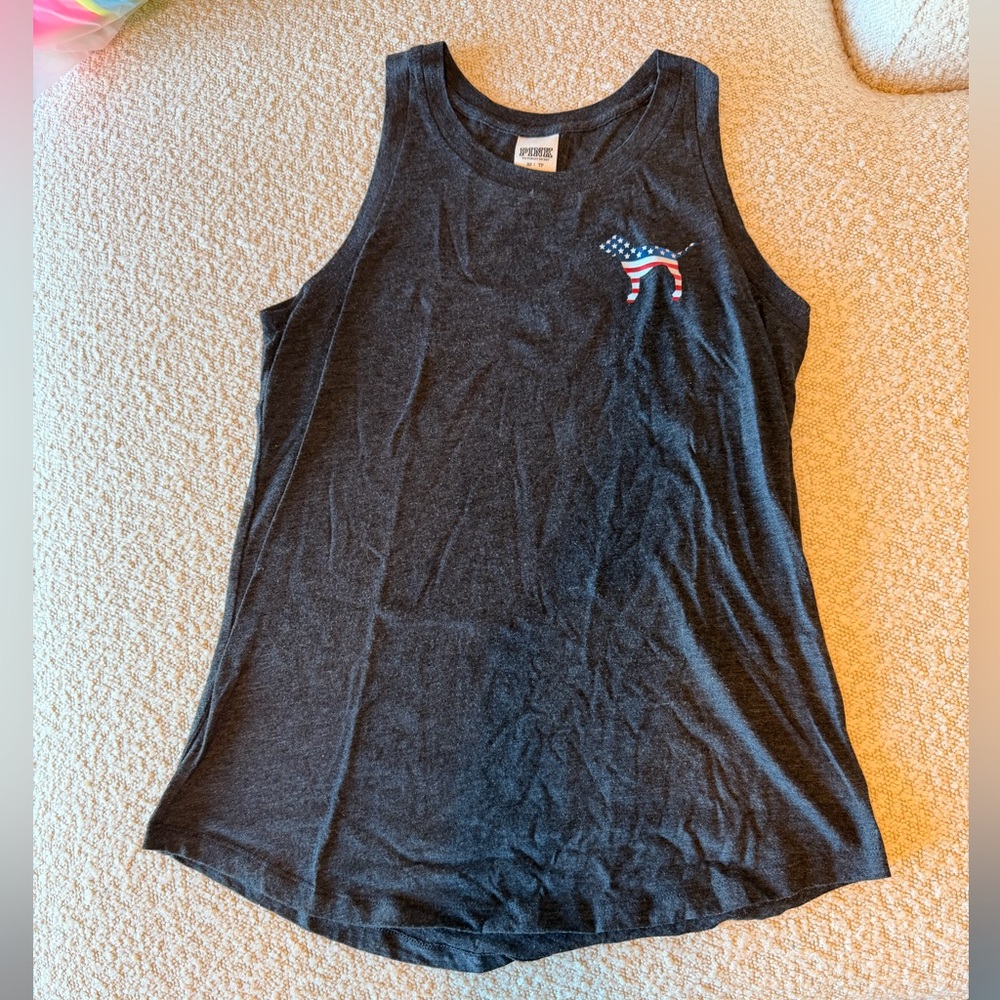 VS PINK American flag sequin tank